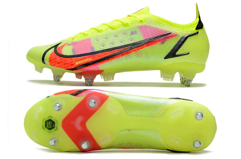 Chuteira Nike Mercurial Vapor 14 Elite Trava Mista verde